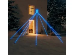 vidaXL Weihnachtsbaum-Lichterkette Indoor Outdoor 576 LEDs Blau 3,6 m