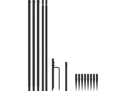 vidaXL Weihnachtsbaum-Lichterkette Indoor Outdoor 576 LEDs Blau 3,6 m