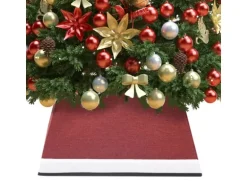 vidaXL Weihnachtsbaumrock Rot und Weiß 48x48x25 cm