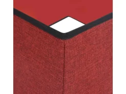 vidaXL Weihnachtsbaumrock Rot und Weiß 48x48x25 cm