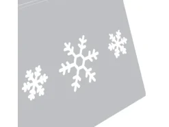 vidaXL Weihnachtsbaumrock Silbern und Weiß Ø68x25 cm