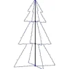 vidaXL Weihnachtskegelbaum 200 LEDs Indoor Outdoor 98x150 cm