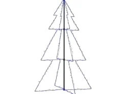 vidaXL Weihnachtskegelbaum 200 LEDs Indoor Outdoor 98x150 cm
