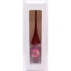 Vitbis Glas-Weihnachtsbaumspitze 6 cm Dekor Rot-Matt