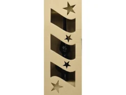 Vitbis Weihnachtsbaumspitze 6 cm Schwarz Glänzend