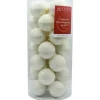 Vitbis Weihnachtskugel - Set 28 teilig Ø 6 cm Weiß