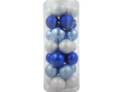 Vitbis Weihnachtskugeln Ø 6 cm 28 Stück Arctic Mix