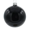 Vitbis Weihnachtskugeln 6-teilig Ø 8 cm Schwarz Glänzend