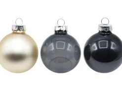 Vitbis Weihnachtskugel-Set 60-teilig Graphit Champagne