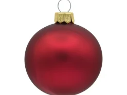 Vitbis Weihnachtskugel-Set Glas Ø 10 cm Ochsenblut Mix 2 Stück