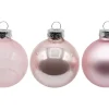 Vitbis Weihnachtskugel-Set 28-teilig Ø 6 cm Babyrosa