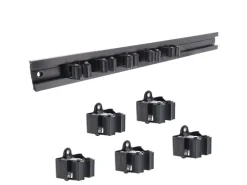 Wagner Gerätehalter 5-teilig Clips & Schiene Ausziehbar 60-110 mm x 55 cm