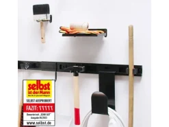 Wagner Gerätehalter 5-teilig Clips & Schiene Ausziehbar 60-110 mm x 55 cm