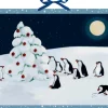 Wandkalender - Pinguin-Weihnacht