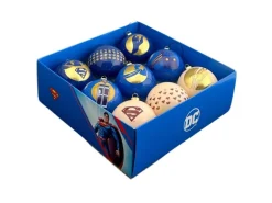 Warner Brothers Weihnachtskugel-Set Superman Kunststoff 9-teilig Ø 7,5 cm