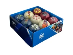 Warner Brothers Weihnachtskugel-Set DC-Motive Kunststoff 9-teilig Ø 7,5 cm