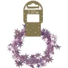 Weihnachstgirlande Stern Rosa 2 m