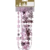Weihnachtliche Schneeflockengirlande aus Kunststoff Rosa 270 cm