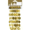 Weihnachtliche Schneeflockengirlande aus Kunststoff Gold 180 cm