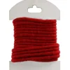Weihnachtliches Band aus Wollfilz Rot 3 m