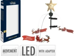 Weihnachtsbaumstern mit LED 22 cm x 8 cm x 51 cm Gold