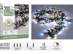 Weihnachtsbeleuchtung Lichterketten Microcluster 200 LED 4 m
