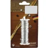 Weihnachts-Deko Aluminiumdraht auf Spule 1 mm 35 g Silber