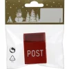 Weihnachts-Deko Briefkasten aus Holz 3,5 cm x 1,7 cm x 5 cm Rot