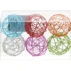 Weihnachtsdeko Drahtkugeln-Set 4 cm Bunt 6 Stück
