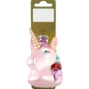 Weihnachts-Deko Einhorn zum Hängen aus Glas 8 cm x 5,5 cm x 8,8 cm Bunt