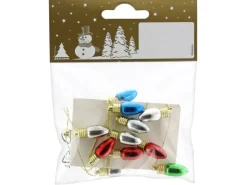 Weihnachts-Deko Girlande Glühbirnen aus Kunststoff 65 cm Bunt