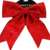 Weihnachts-Deko Samtschleife Polyester 29,5 x 31,5 cm Rot