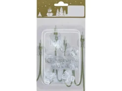 Weihnachts-Deko Saugnäpfefür Lichterketten Ø 3,5 cm Transparent 10 Stück