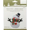 Weihnachts-Deko Schneemann zum Basteln aus Selbsthärtendem Ton 6 cm x 6 cm Weiß