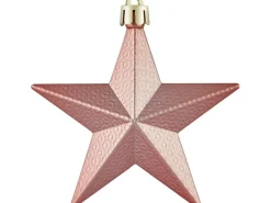 Weihnachts-Deko Stern Rosa 3 Stück