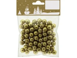 Weihnachts-Deko Styroporbällchen 10 g Ø 1 cm Gold