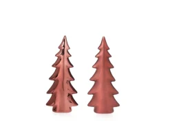 Weihnachts-Deko Tanne Stehend 15,3 cm Dunkelrot 2-fach Sortiert