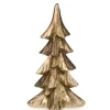 Weihnachts-Deko Tannenbaum aus Polyresin 19,5 cm Gold