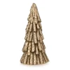 Weihnachts-Deko Tannenbaum Stehend aus Polyresin 20 cm Gold