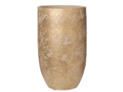 Weihnachts-Deko Vase aus Keramik Ø 19 cm x 30 cm Gold