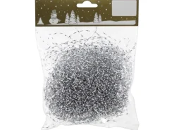 Weihnachtsdeko Wolle Gewellt 10 g Silber