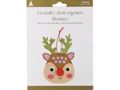 Weihnachtsdekoration Bastelset Elch aus Filz zum Hängen