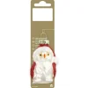 Weihnachtsdekoration Eule aus Glas Rot