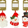 Weihnachtsdekoration Holzhänger 3-fach Sortiert