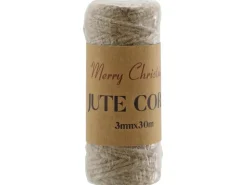 Weihnachtsdekoration Juteschnur-Rolle 3 mm x 30 m
