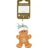 Weihnachtsdekoration Lebkuchenmann aus Holz zum Hängen