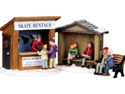 Weihnachtsdekoration Schlittschuhverleih 3-teilig
