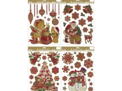 Weihnachts-Fenster Dekoration - Fensterbilder Sortiert 29 x 41 cm