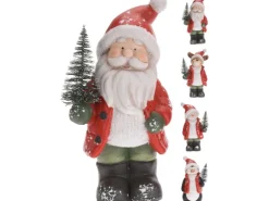 Weihnachtsfigur mit Tannenbaum 24 cm 4-fach sortiert