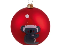 Weihnachtskugel Bemalt Rot